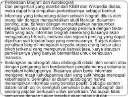 Biografi jeung autobiografi nyaeta tulisan anu nyaritakeun atawa ngajelaskeun kahirupan hiji jalma atawa tokoh sacara lengkep. Pengertian Biografi Dan Otobiografi Perbedaan Biografi Dan Auto Biografi Dengan Autobiografi Dalam Bahasa Sunda Contoh Biografi Dan Literatur Biografi Ungkapan
