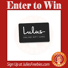 A lulus.com egift card from giftcardmall.com is redeemable at lulus.com. Win A 100 Lulus Gift Card Julie S Freebies