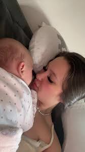 Adorable Baby Close-Up Moments with Parent