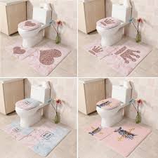 Maybe you would like to learn more about one of these? Petals Pebble 3pcs Bathroom Set Toilet Covers Non Slip Shower Bathmat Carpet Rug Bathmats Rugs Toilet Covers Home Garden