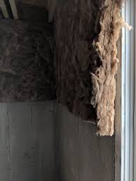It's on the walls and in the ceiling; Basement Finishing Existing Insulation Half Covering Foundation Walls Terry Love Plumbing Advice Remodel Diy Professional Forum