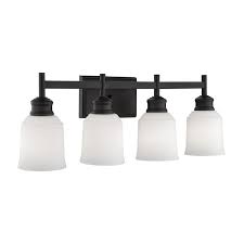 Zeke 4 Light Vanity Light Vanity Lighting Millennium Lighting Black Vanity Light
