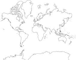 An easy and convenient way to make label is to generate some ideas first. World Map No Labels Black And White