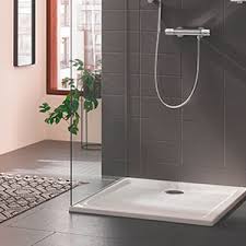 Additionally, hydro systems' complete shower pans collection gives you the flexibility to match any color palette you have selected for your bathing in addition to a vast range of fashion colors, our shower pans come in various sizing options and the ability to custom locate the drain in the base. Grohe Acrylic Shower Tray 800 X 800 39302000 Buy Online At Best Price In Uae Amazon Ae