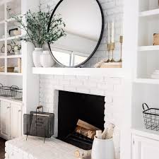 Inspirational white brick fireplace decorating ideas. Pin On Home Decor Future Purchases