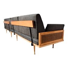 The classic daybed *with free shipping. Mid Century Modern Wood Cane Daybed Pair Of Sofa Set Chairish