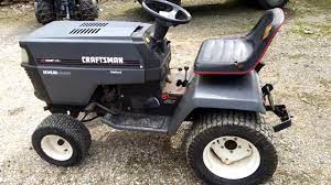 The gt 6000 uses a very large gasoline powered engine. 94 Craftsman Ii Gt6000 Garden Tractor Youtube