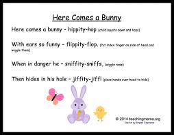5 Bunny Chants For Preschoolers Easter Songs For Kids Preschool Songs Easter Songs