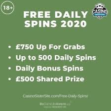 Top 3 free spins casino bonus offers in 2021. Free Daily Spins Win Up To 750 Cash Playing Free Spins