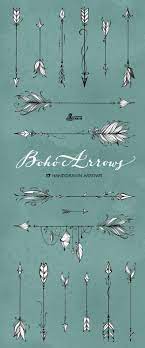 Boho Arrows 17 Hand Drawn Clipart Tribal Native Diy Elements Logo Invitation Pencil Transparent Digital Png Style Tattoo Romantic Arrow Tattoos How To Draw Hands Feather Tattoos