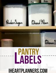 pantry labels i heart planners