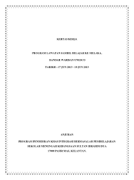 Nur syarafana nabilah binti mohd. Kertas Kerja Lawatan Pendidikan Khas