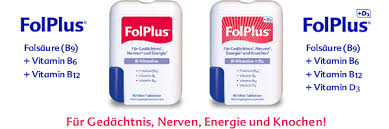 B Vitamin Trio Folsaure B9 Vitamine B6 B12 Folplus