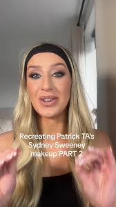 PART 2: Recreating Patrick TA’s Sydney Sweeney makeup look and it truly  didn’t disappoint 🤩🖤🫶🏼 #patrickta #makeup #sydneysweeney  #fullglammakeup #celebritymakeup #makeuplook