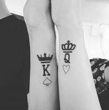 Here are 20 crown tattoos that encourage us to embrace our inner royal. Couples King Queen Tattoo By Big Guys Tattoo Queen Tattoo Crown Tattoo Design Crown Tattoo