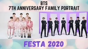 As every year, the boys of bts prepared great surprises for the celebration of festa 2020 and, on the second day of this celebration for their anniversary, bts has revealed the new family photos they took together. Bts 7th Anniversary Family Portrait Bts Festa 2020 Youtube