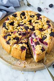 Brombeerkuchen Mit Quark Und Frischkase Rezept Brombeerkuchen Brombeer Kuchen Kuchen