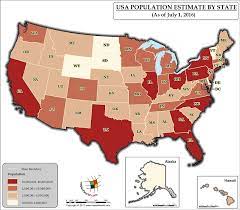 Usa Population Map Map Usa Map Thematic