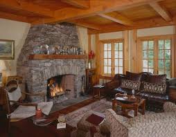 Cozy Timber Frame Living Room From Timberpeg Timber Frame Homes Carriage House Plans Home