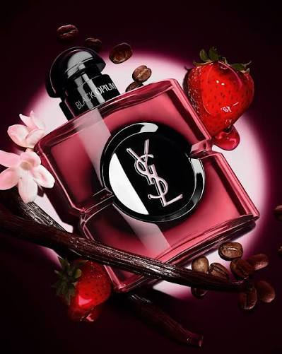 Swipe to explore the strawberry scent you've been waiting for: the new BLACK  OPIUM Pink Glaze.