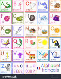 20 consonants and 6 vowels. French Alphabet Pictures Titles Children Education Stock Vector Royalty Free 1054887335 Shutterstock