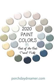The farmhouse wall calendar features artwork by chad barrett every month. 2020 Paint Color Picks Trending Paint Colors Paint Colors For Home Paint Trends