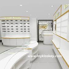 We offers standard laminate baking paint and wooden veneer finishes this jewellery counters, and we can also customize finishes to your specification. Retail Optical Shop Counter Design And Sunglasses Display Showcase For Sale Optical Shop Counter Design Counter Design Shop Counter Design