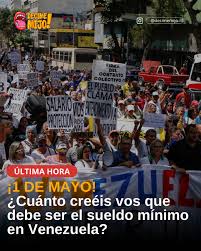 El 1 de Mayo Delcy va a anunciar un aumento de salario y los trabajadores convocaron una marcha para exigir que el salario se digno y cumpla con sus condiciones. Decime vos