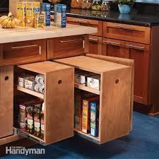 Build Organized Lower Cabinet Rollouts For Increased Kitchen Storage Cheap Kitchen Cabinets Diy Kitchen Cabinets Food Storage Cabinet