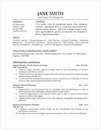 supply chain manager resume