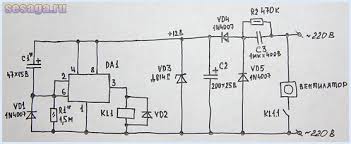 When you press the push button of the delay timer then current flows from vcc to gnd now the circuit is off delay timer relay circuit. Relay Of Delay Of Inclusion 220v Time Delay Circuit Diagram