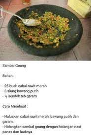 Gambar sambal goang kemangi seuhah ibu imas terpedas. 43 Ide Sambal Resep Masakan Masakan Indonesia Resep Makanan