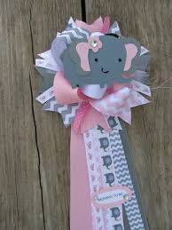 Pin By Print Creek Studio Inc On Elephant Baby Shower Ideas Baby Shower Mum Elephant Baby Shower Decorations Baby Shower Corsage