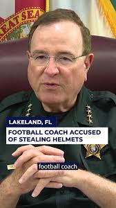 ASSISTANT COACH ARRESTED: A soon-to-be ex-assistant football coach at  Lakeland High School is behind bars after deputies say he stole dozens of  helmets from his own team. READ MORE: bit.ly/4d2KQnH