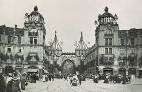 Munchen 1906 Im Festschmuck Anlasslich Des 15 Bundesschiessens Karlstor Rondell Munchen Bilder Geschichte Deutschlands