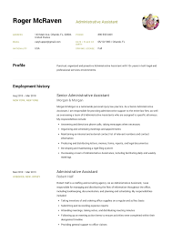 Managed communication flow between clients and senior administrators. Free Administrative Assistant Resume Sample Template Example Cv Fo Administrative Assistant Resume Resume Template Word Executive Assistant Job Description