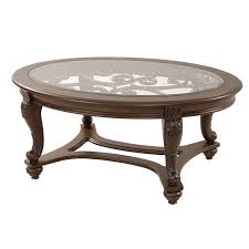 Coffee tables gather the family! Norcastle Oval Coffee Table El Dorado Furniture