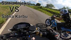 Salah satu kekurangan suzuki satria fu fi adalah permainan warna yang kurang eye catching (at least sejak awal gue melihat fufi, gue lebih demen desain motor ini dibandingkan sonic sebagai namun kalau gue perhatikan sekilas, desain sonic memang tampak lebih fresh dan lebih eye catching. Hot Satria 150 Fi Vs Satria Fu Carburetor Drag Race On 201m And 402m By Adam Benny By Adam Benny