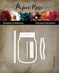 It makes a very beautiful rose! Mason Jar Metal Cutting Die 18849 Paper Rose Studio