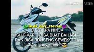Modifikasi simpel vario 125 old saku pelajar tag : Caption Motor Vario Keren Youtube