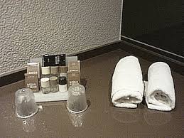 Cotton luxury hotel bathroom towel. Amenities Set Up In The Bathroom Picture Of Van Der Valk Hotel Almere Tripadvisor