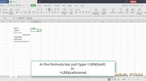 Wps Office Spreadsheet Tutorial Len Function Wps Office 2019 Youtube