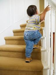 Toddler Going Up Stairs Teaching Baby To Walk Teach Baby To Crawl Indoor Activities For Toddlers