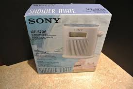 Sony Icf S79v Shower Mate Weather Fm Am Water Resistant 25 Presets Nib New Sony Sony Radio Shower