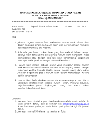 Doc ulangan harian pai bab 1 kls mukmin nur karim. Doc Soal Ujian Sejarah Sosial Hukum Islam Gasal 16 17 Syh Dr Mhd Syahnan Ma Academia Edu