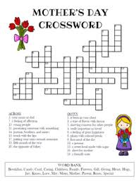 The best part about sunday crossword? Mothers Day Crossword Worksheets Teachers Pay Teachers