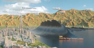 Alaska division of geological & geophysical surveys. A Visual Comparison Of Known Tsunami Wave Heights Borninspace