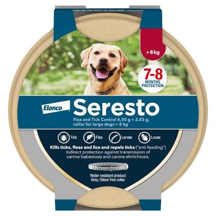 Seresto Flea and Tick Collar for >8kg Dogs | Sustainable Pack | Animed