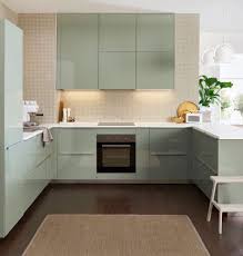 Ikea Kallarp Kitchen Mint Green Kitchen Cabinets Kitchen Remodel Ikea Kitchen Cabinets