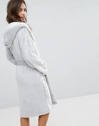 Discover the latest trends at new look. New Look Synthetic Frosted Robe In Gray Lyst